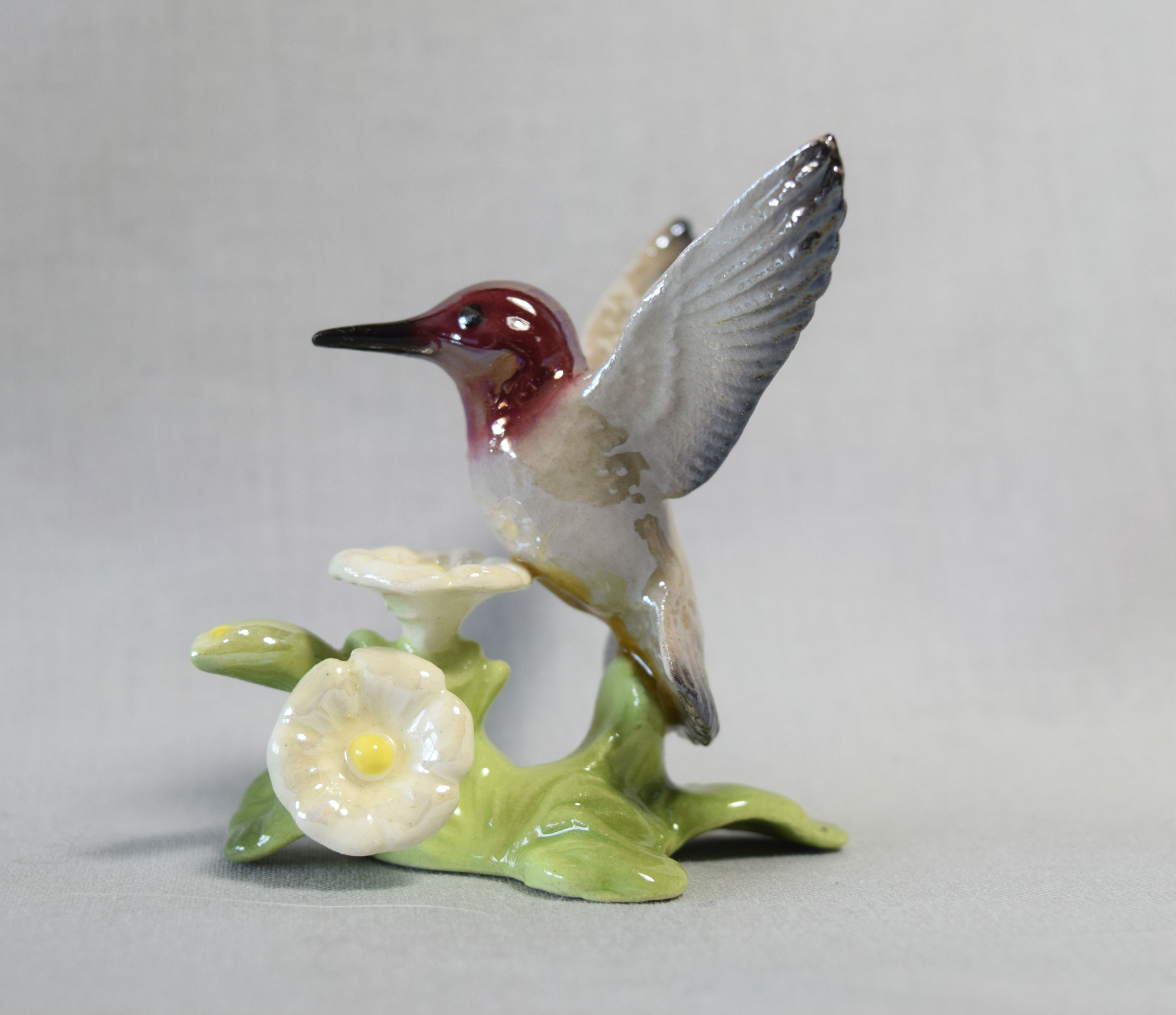 Hummingbird with flower-image