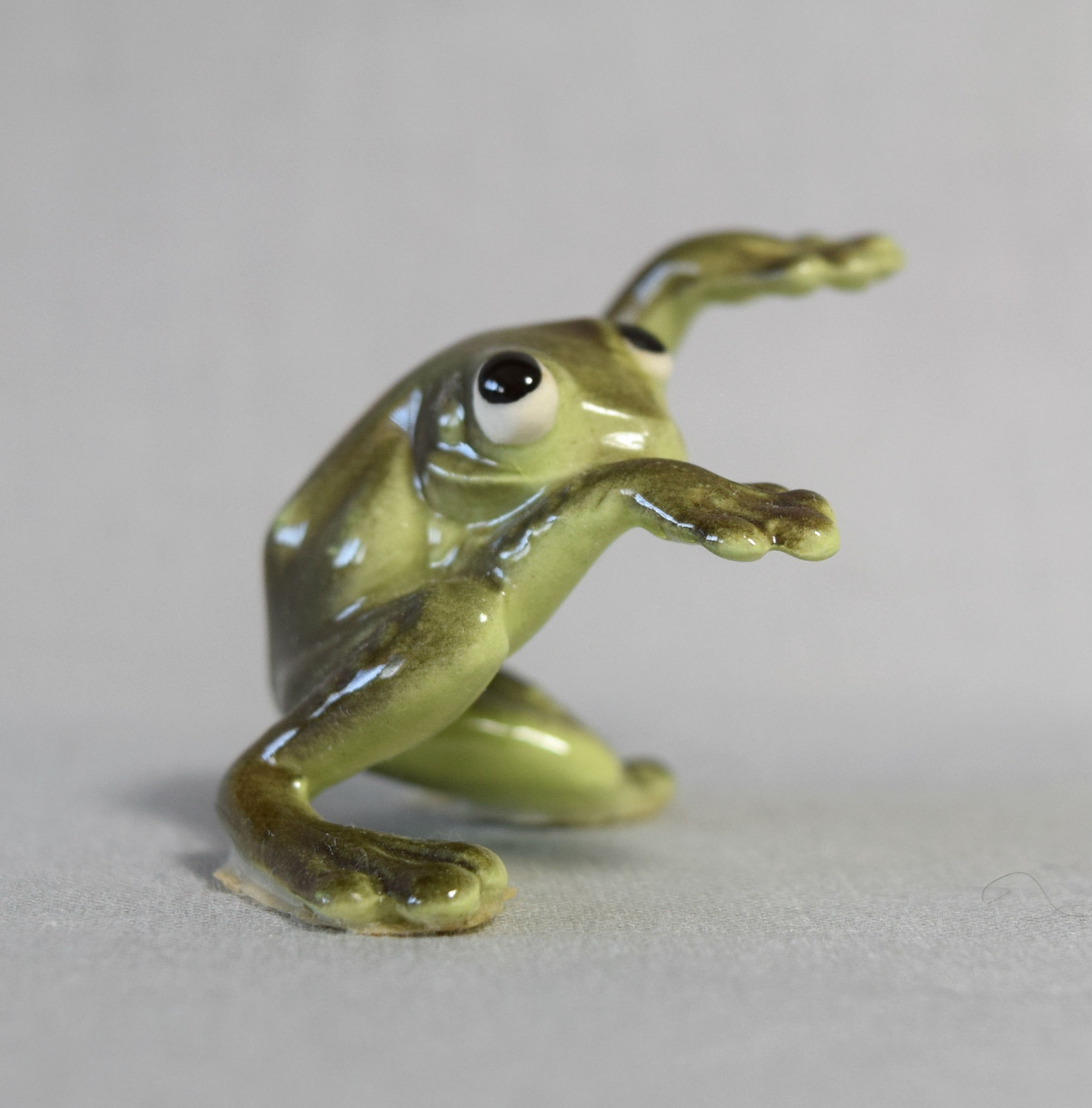 Piano-Playing Frog, arms raised main image