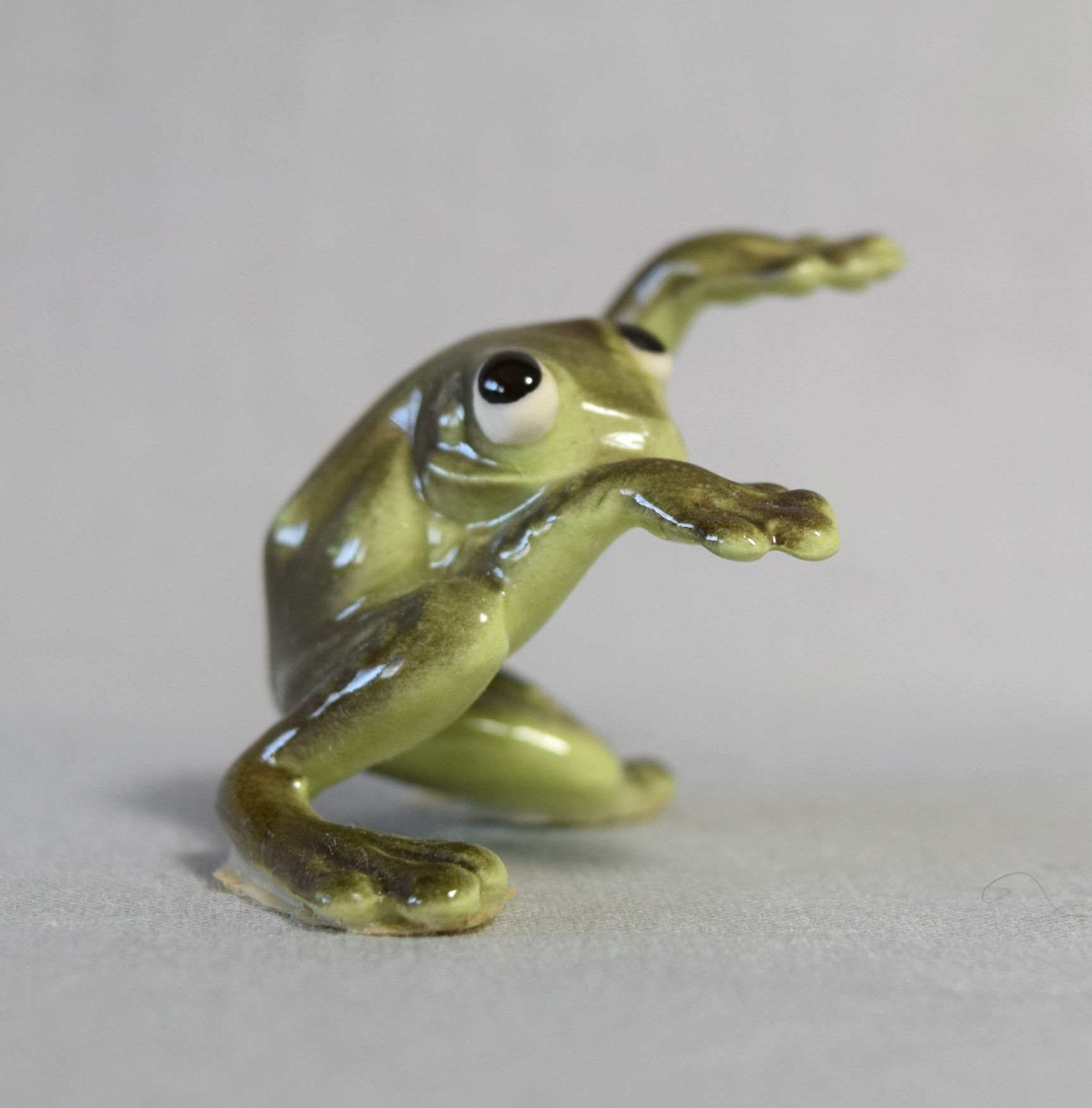 Piano-Playing Frog, arms raised-image