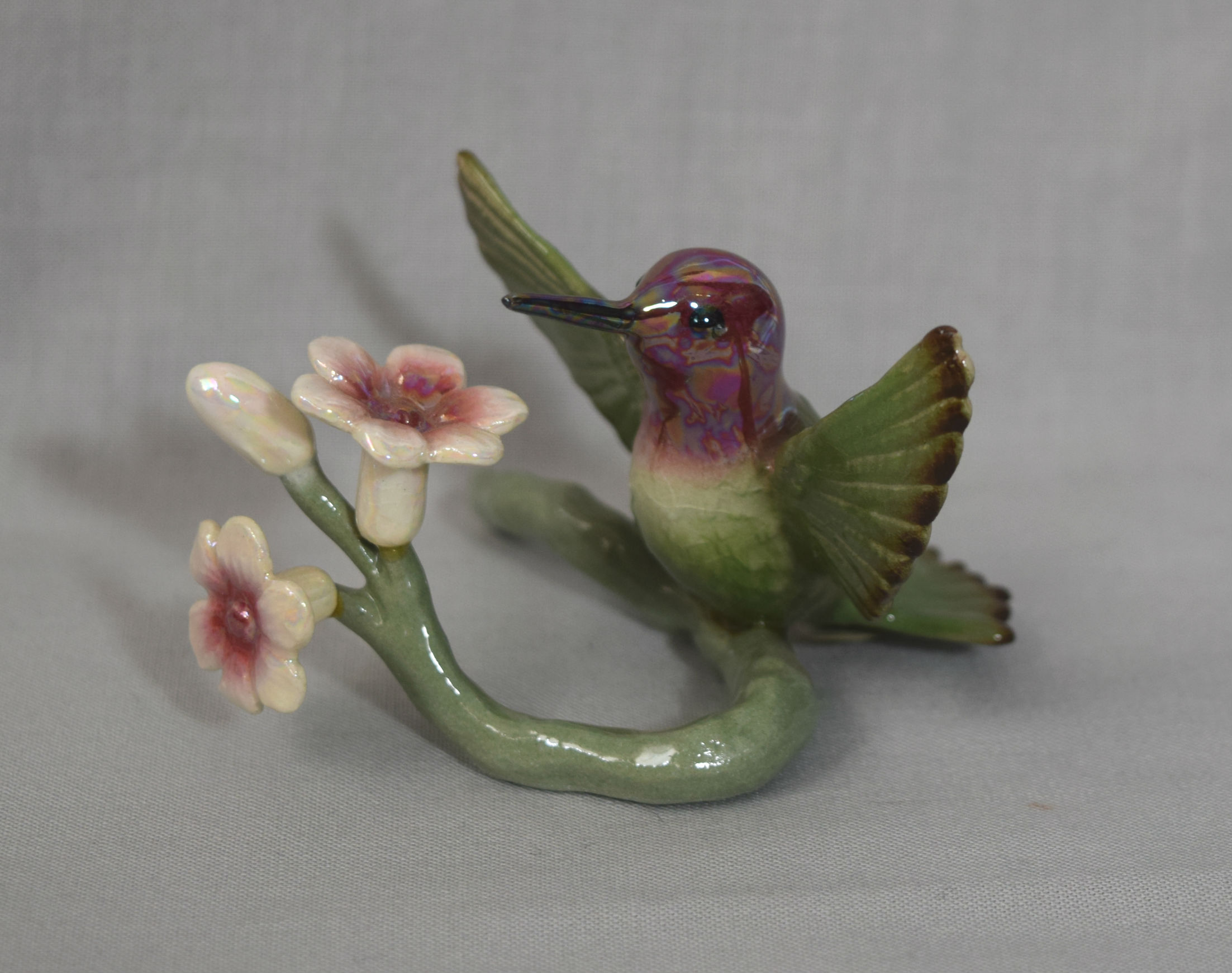 Hummingbird with Flowers-image