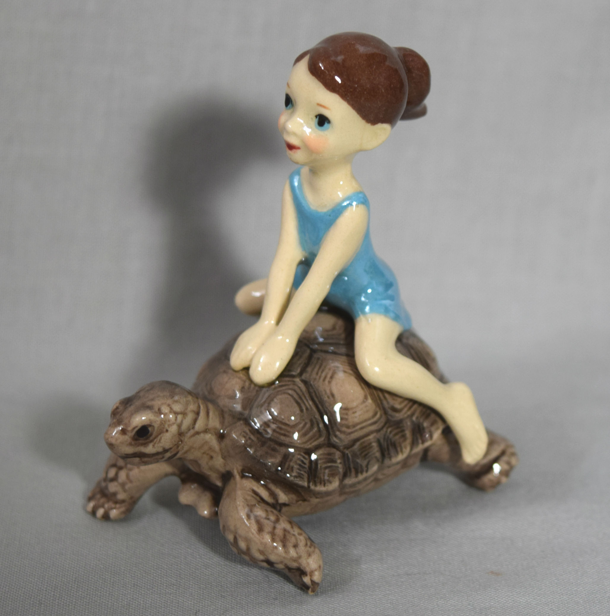 Little Girl on Tortoise-image