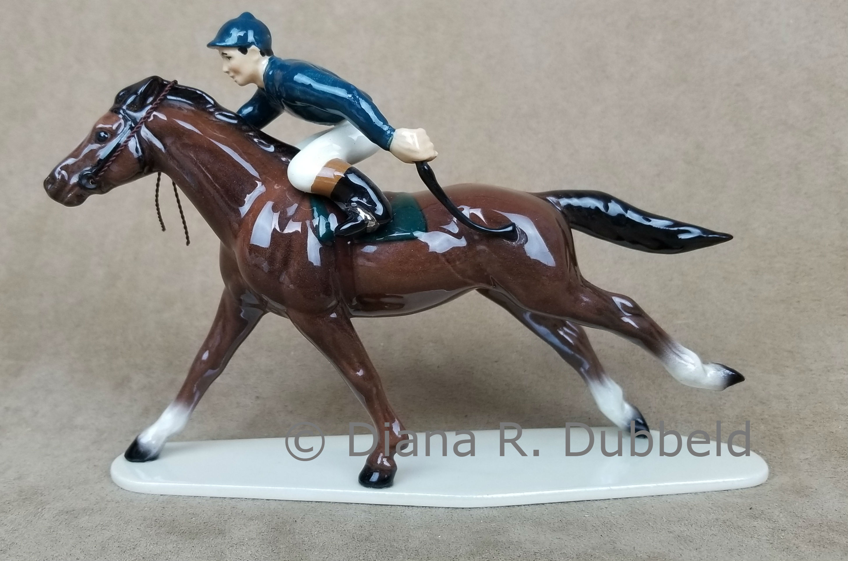 Race Horse with Jockey-image